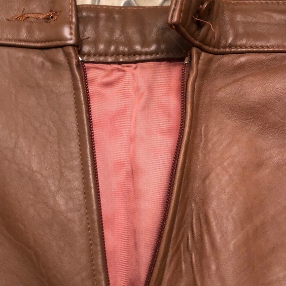 Lamb leather skirt - Picture 4 of 8